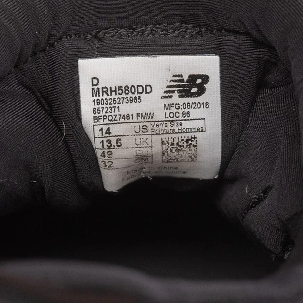 New Balance MRH580DD Black‎ Outdoor Ankle-High Men's Shoes Size 14